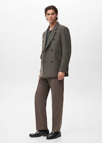 MANGO MAN Between-Seasons Coat 'Dave' in Green