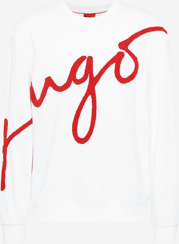 HUGO Red - Sweatshirt 'Diraffe' em branco: frente