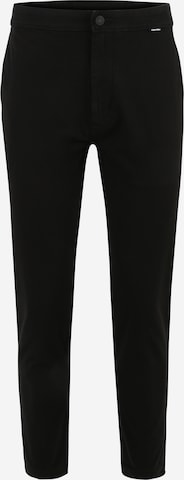 Regular Pantaloni de la Calvin Klein pe negru: față