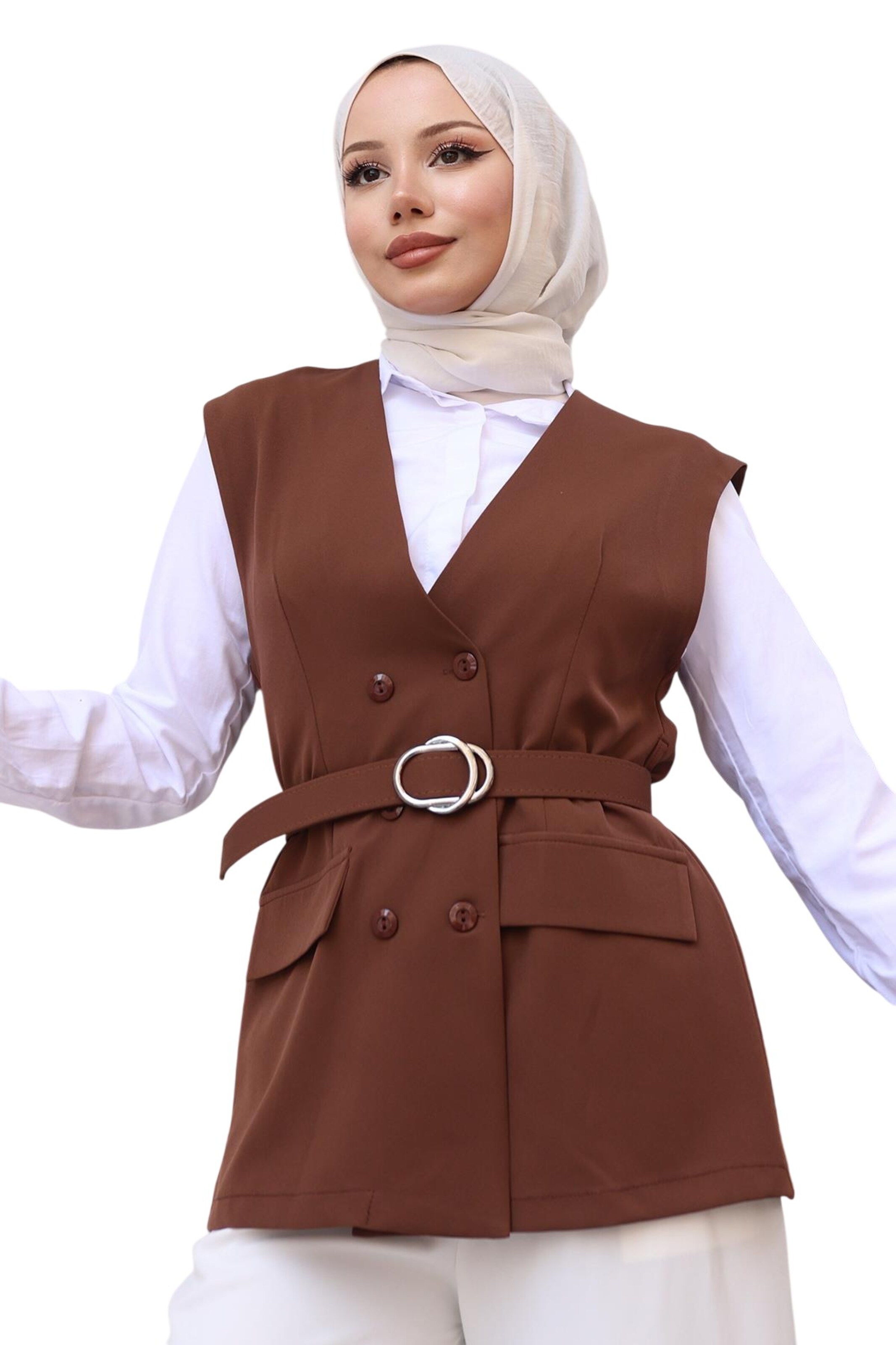 MODAMIHRAM Hosenanzug in Braun