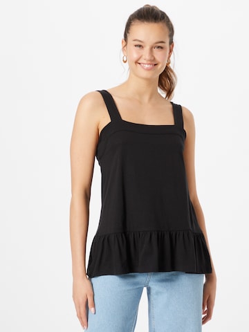 GAP Top 'PEPLUM' in Black: front