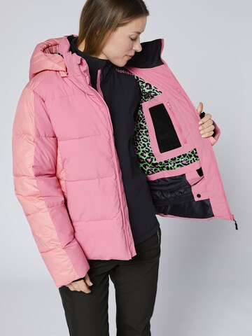 CHIEMSEE Athletic Jacket ' mit abnehmbarer Kapuze ' in Pink