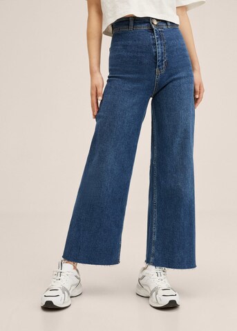 MANGO TEEN Wide leg Jeans in Blue: front