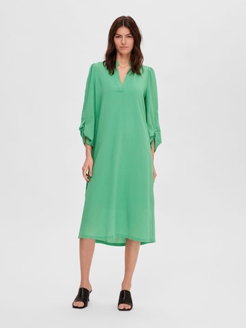 SELECTED FEMME Summer Dress in Green: front