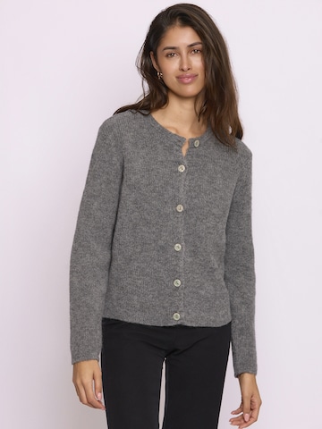 Lilavie Strickjacke ' Lorii ' in Grau: Vorderseite