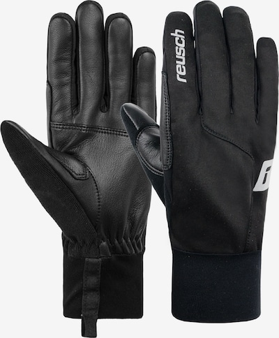 REUSCH Fingerhandschuhe 'Rey TOUCH-TEC™' in schwarz / weiß, Produktansicht