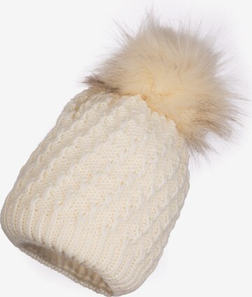 Cassandra Accessoires Beanie 'Liv' in White: front