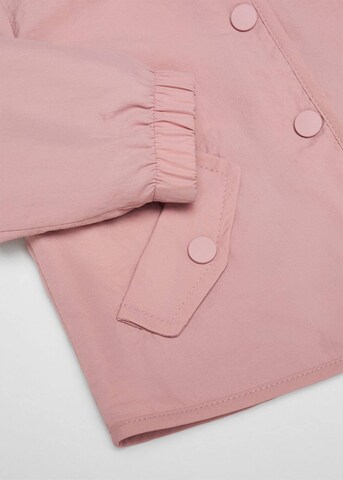 MANGO KIDS Prehodna jakna 'Wind' | roza barva