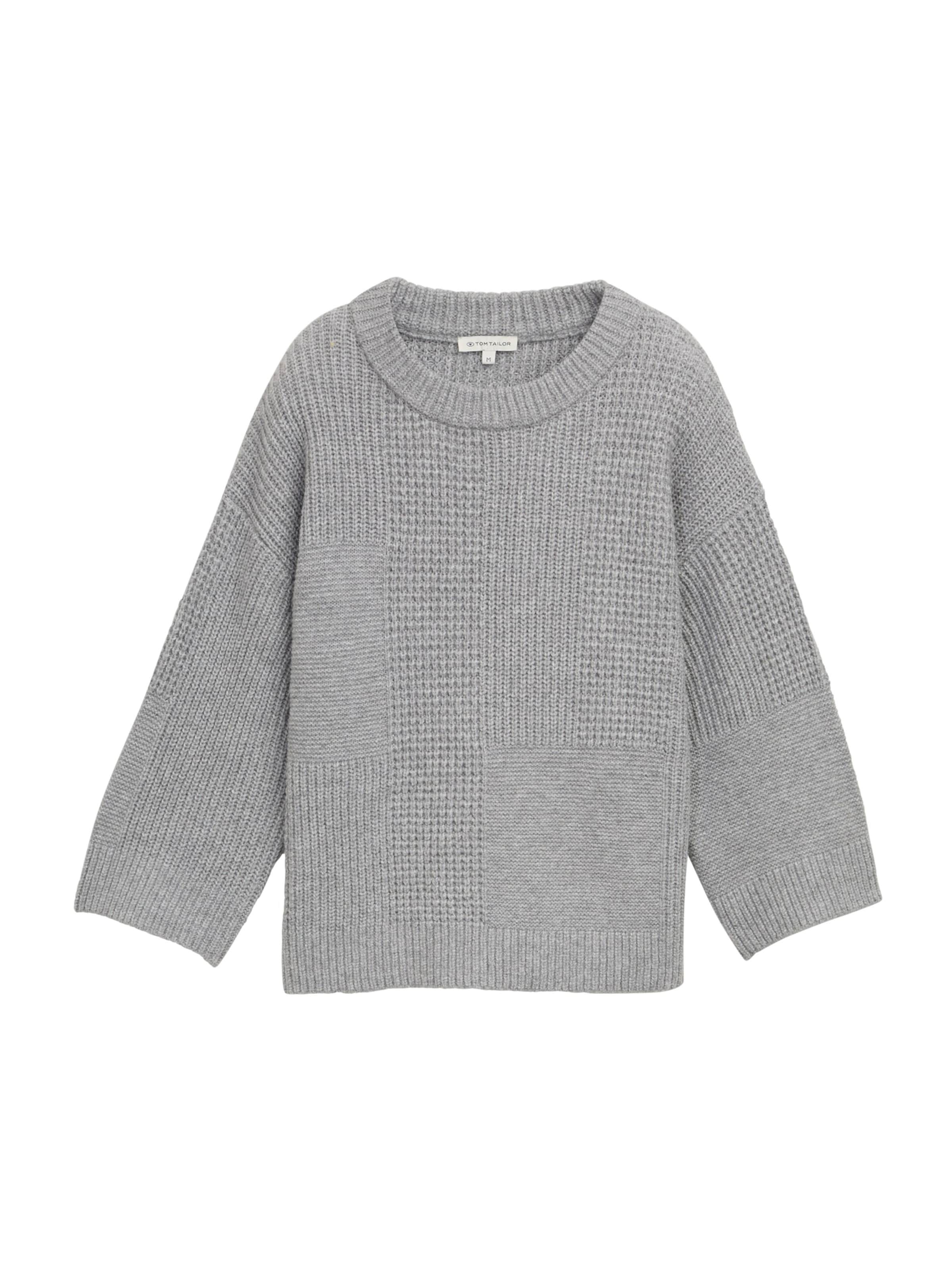 pelēks TOM TAILOR Džemperis: no priekšpuses