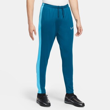 NIKE Slim fit Workout Pants 'Academy23' in Blue: front