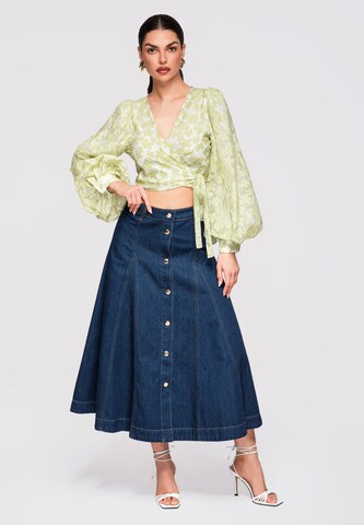 Ombre Blouse in Green