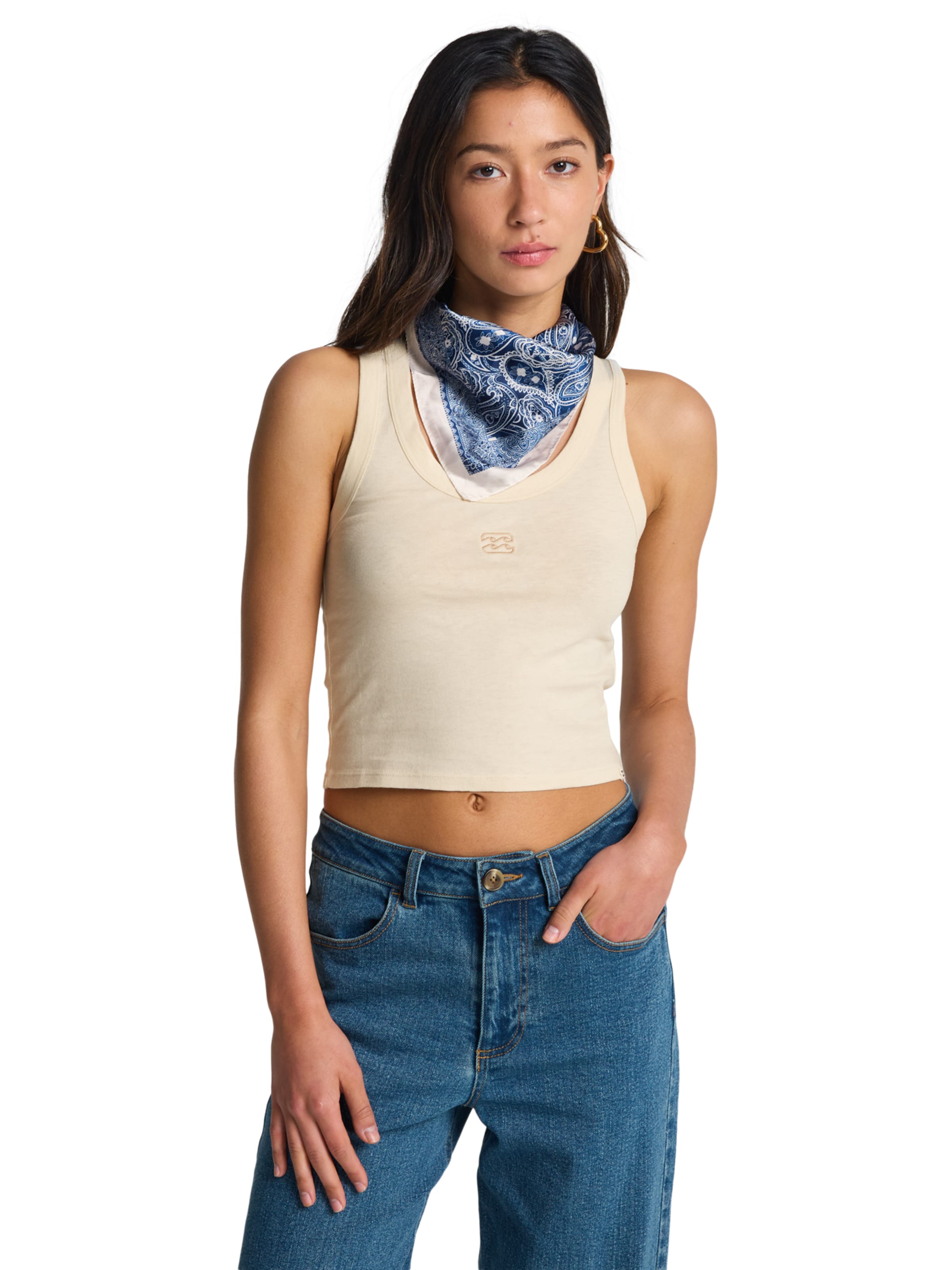 BILLABONG Top 'Rerun' in White: front
