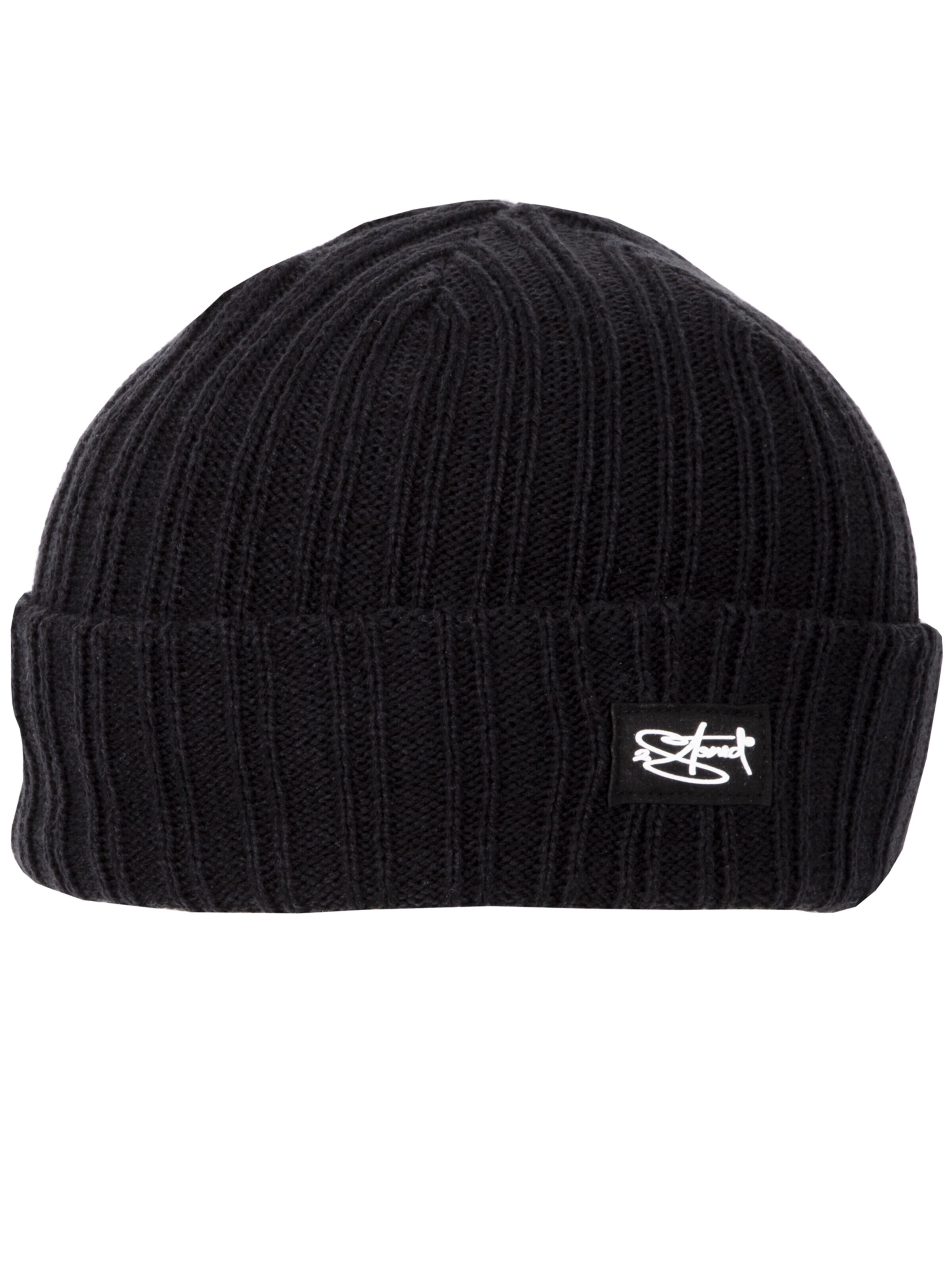 2Stoned Beanie 'Rip Deluxe' in Black: front