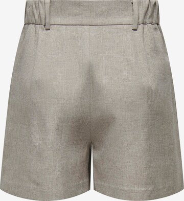 ONLY Loose fit Pleat-front trousers 'LINDA' in Grey