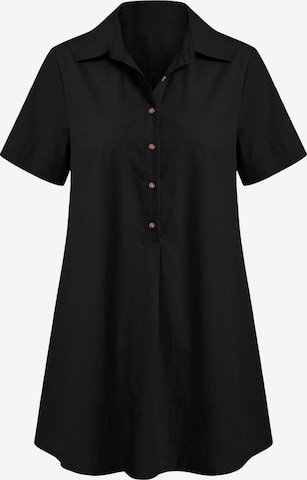 Rochie tip bluză de la Imily Bela pe negru: față