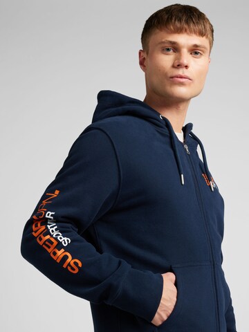 Superdry Sweatjacke in Blau