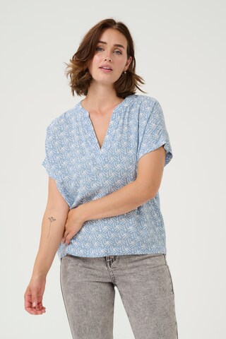 Kaffe Blouse 'Ano' in Blue: front
