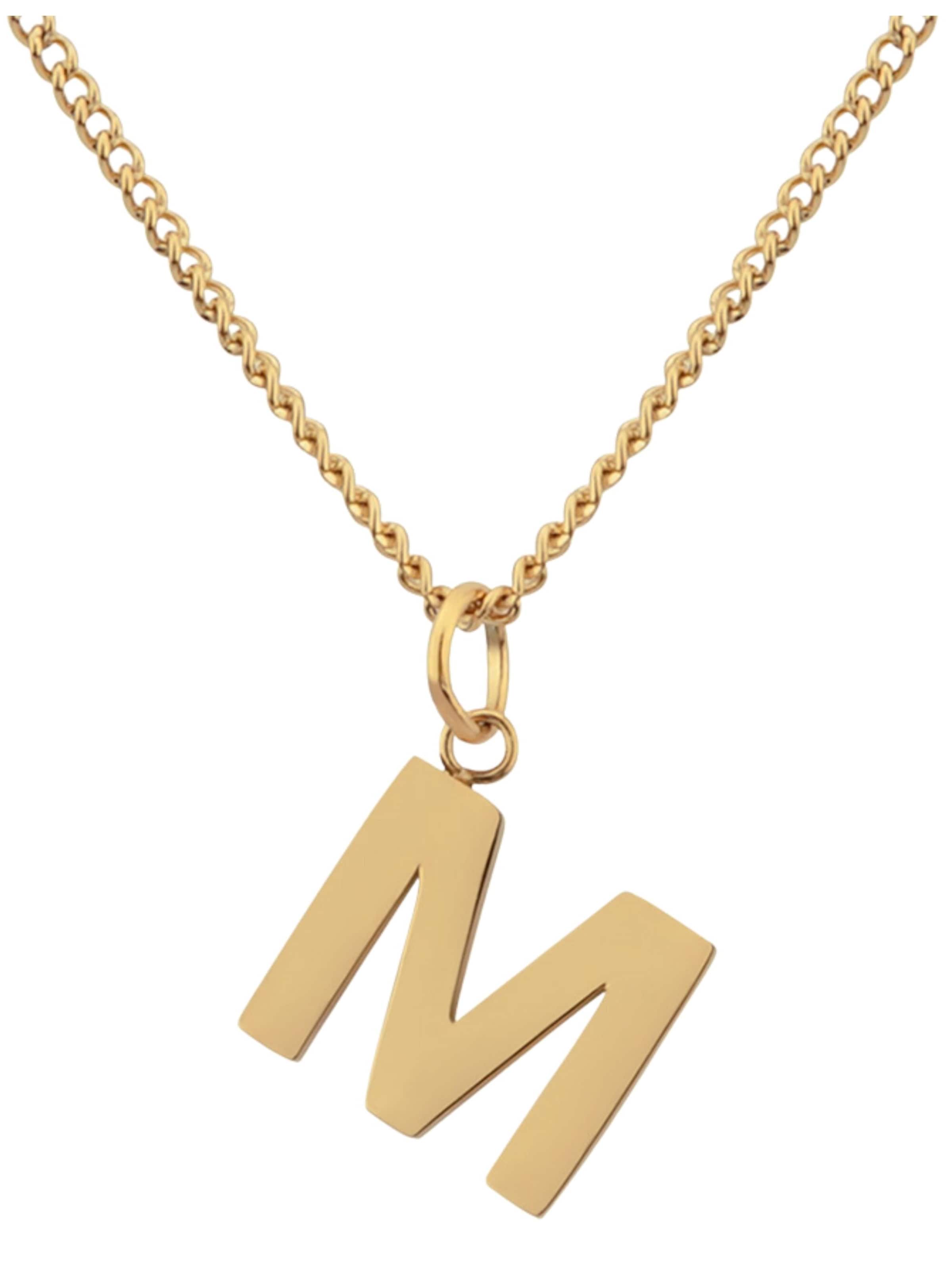 GOOD.designs Necklace 'M' in Gold: front