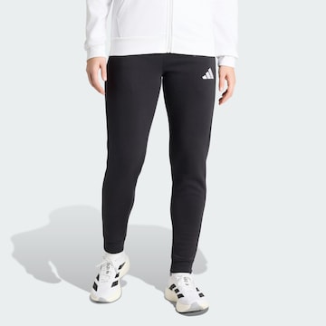 Effilé Pantalon de sport 'Entrada26' ADIDAS PERFORMANCE en noir : devant