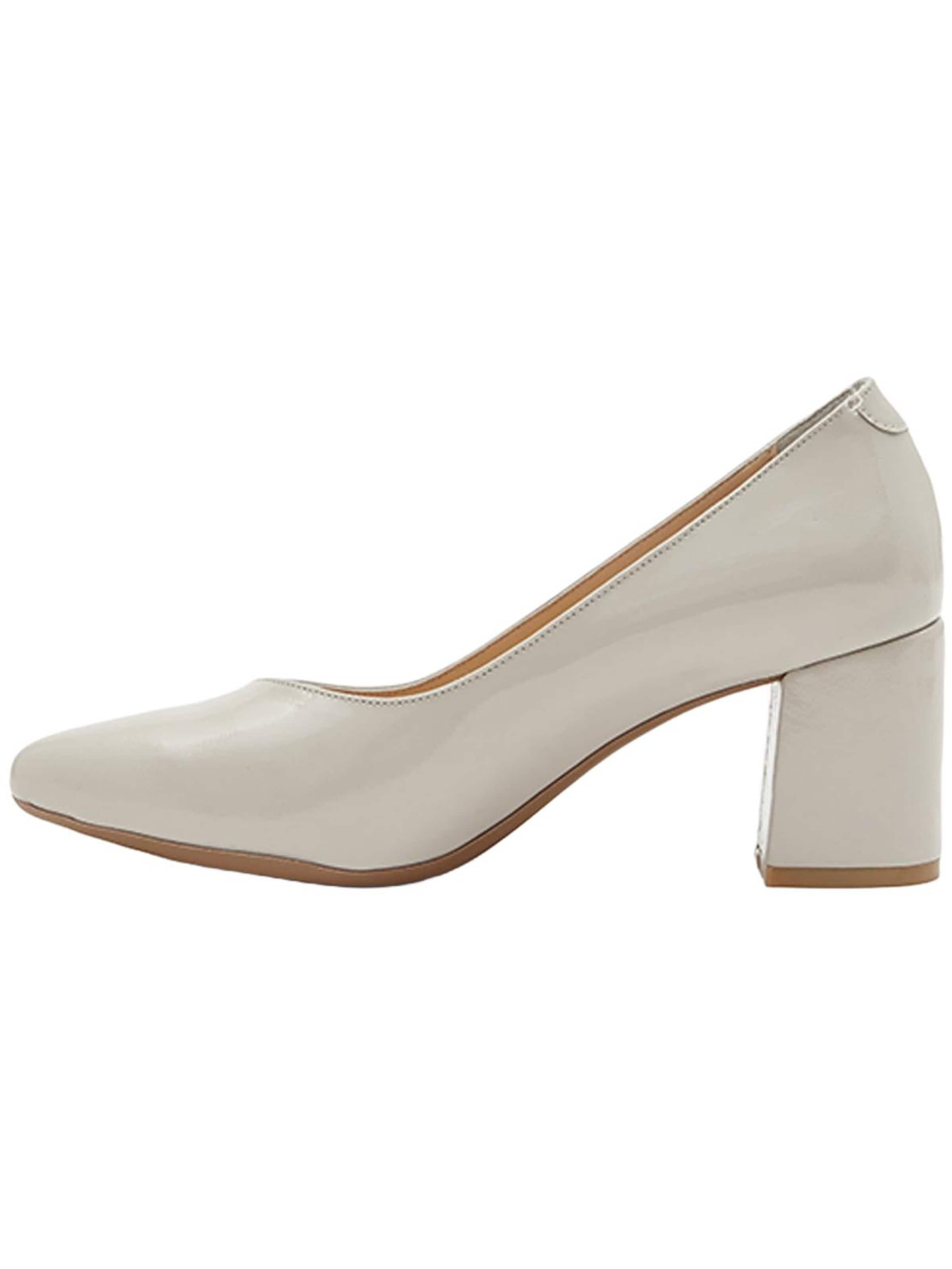 Desa - Zapatos destalonado 'DESA Damen-Pumps aus Lackleder mit Blockabsatz' en beige