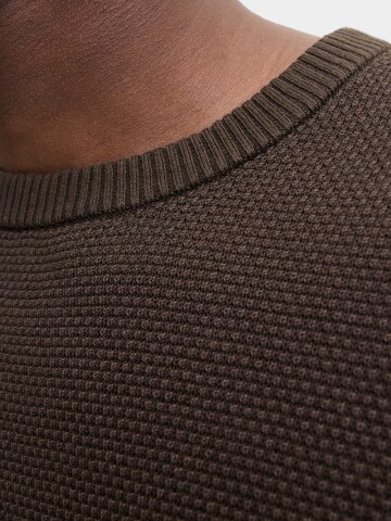 JACK & JONES Sweater 'Globe' in Brown