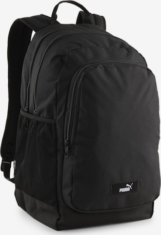 PUMA Reppu 'Academy' värissä musta: etupuoli