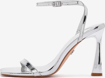 Sandales à lanières Derimod en argent : devant
