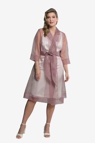 Ulla Popken Summer Coat in Pink: front