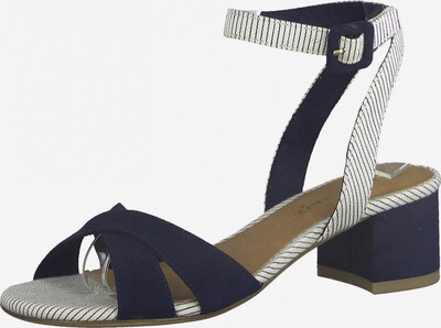 TAMARIS Sandale in navy / weiß, Produktansicht