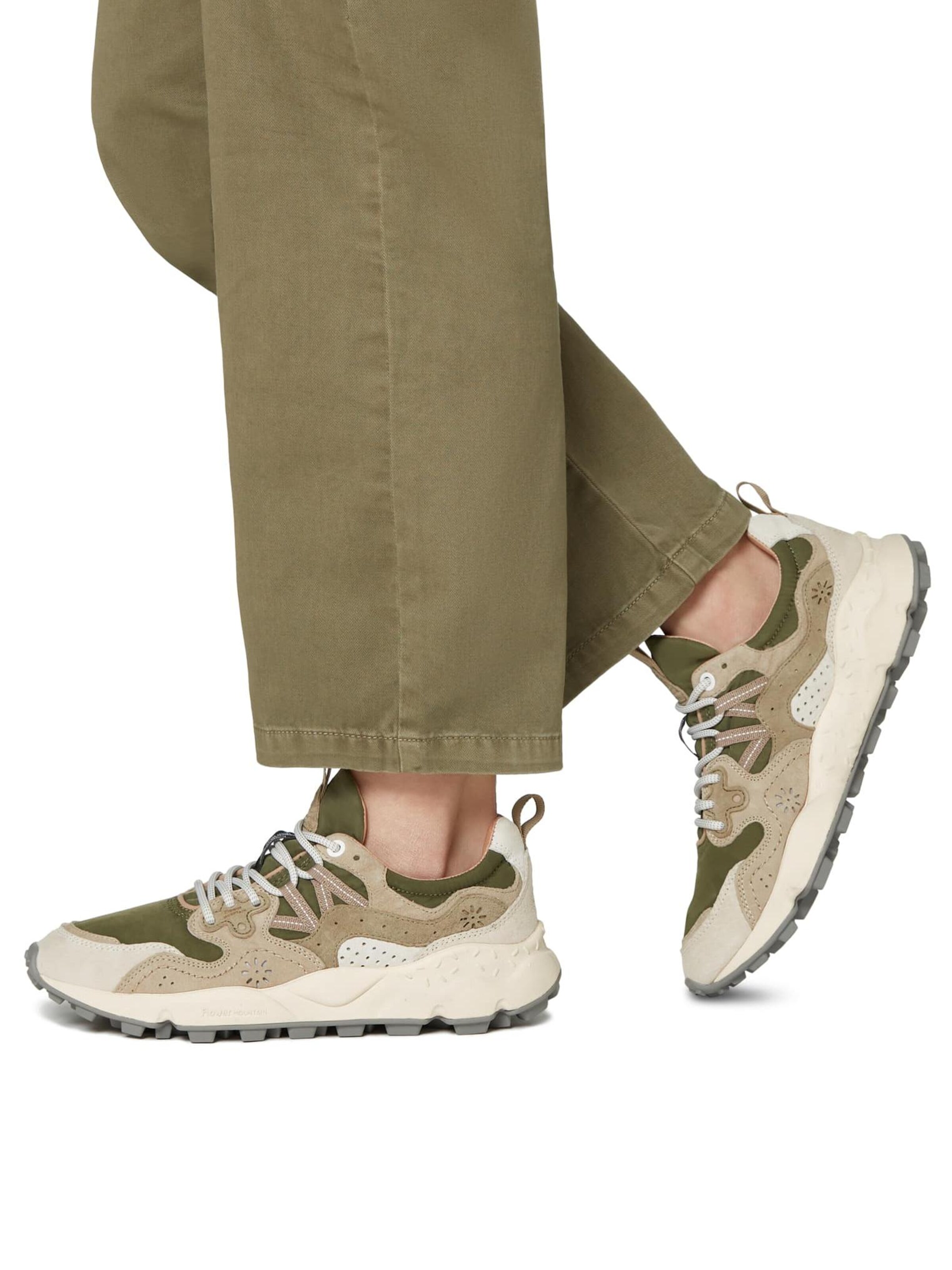 Flower Mountain Platform trainers 'YAMANO 3 UNI' in Beige: front