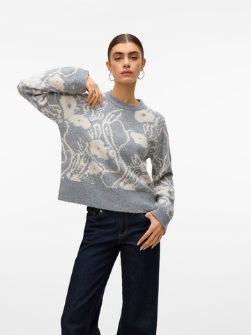 VERO MODA Πουλόβερ 'VMKAILA' σε γκρι: μπροστά