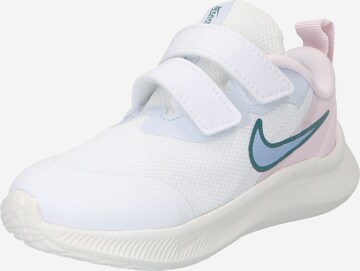 Chaussure de sport NIKE en blanc : devant