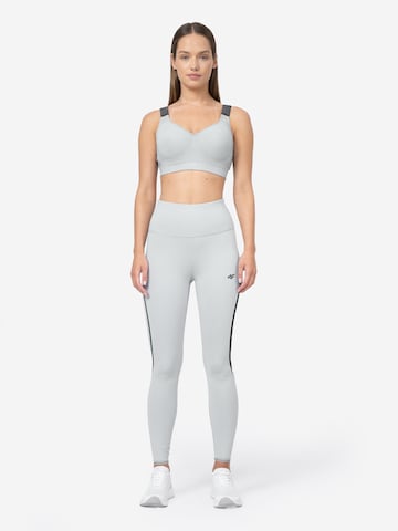 4F Skinny Workout Pants 'F049' in Grey