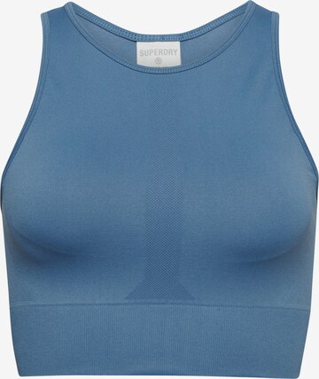 Superdry Sports Bra in Blue: front