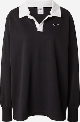 melns Nike Sportswear T-Krekls 'Essential': no priekšpuses