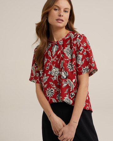 WE Fashion Blouse in Rood: voorkant