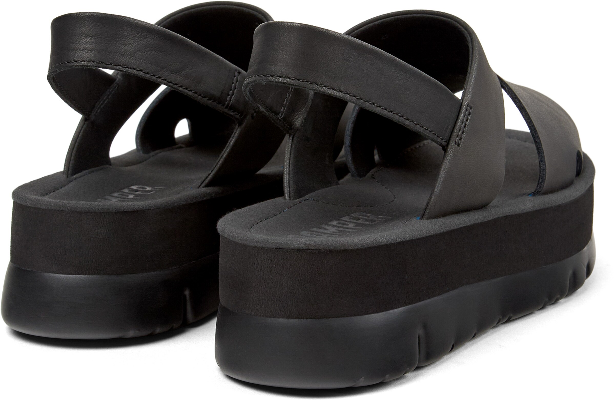 CAMPER Sandalen met riem 'Oruga Up' in Zwart