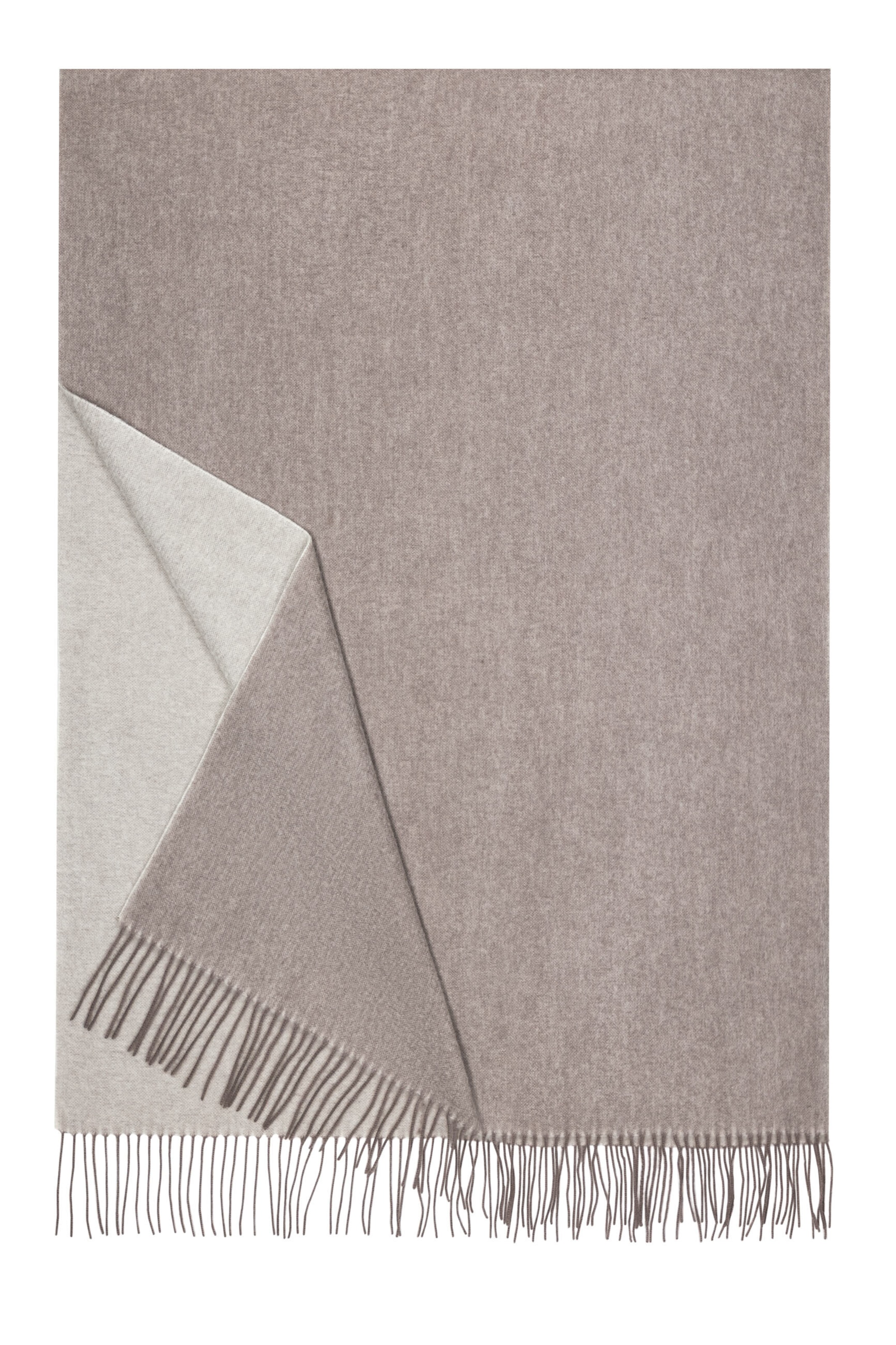 Sciarpa 'DOUBLE-SIDE WOOL' di Roeckl in beige: frontale