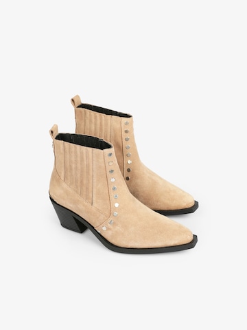 Scalpers Ankelboots i beige