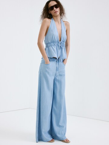 MANGO Wide leg Jeans 'Eva' i blå