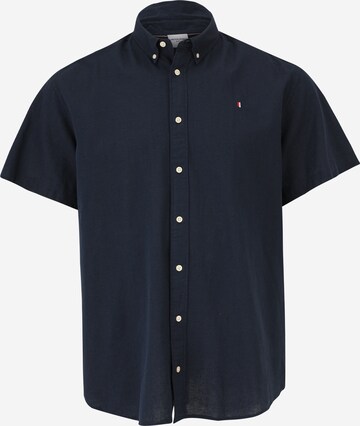 Jack & Jones Plus Regular Fit Hemd 'SUMMER' in Blau: predná strana