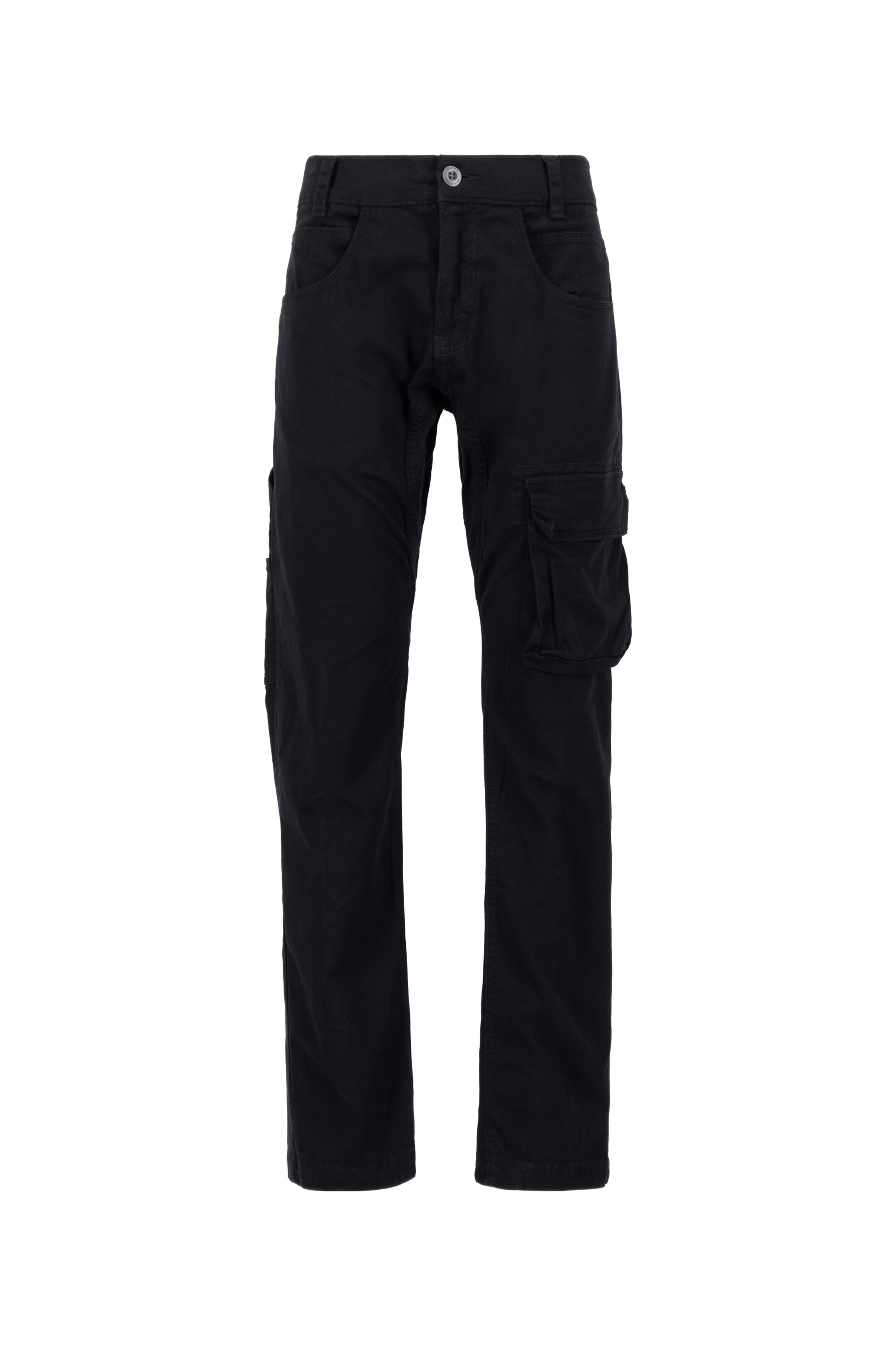 Pantalon cargo ALPHA INDUSTRIES en noir : devant