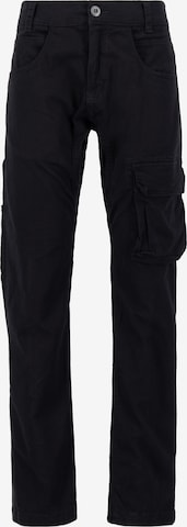 ALPHA INDUSTRIES Cargo nadrágok - fekete: elől