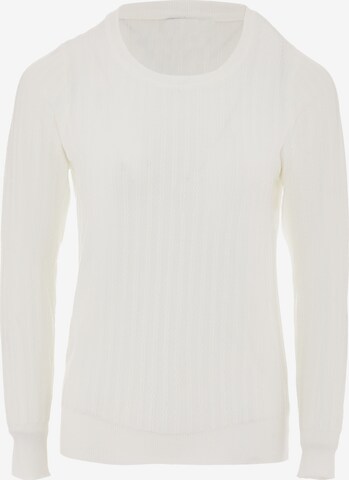 Sidona Sweater in White: front