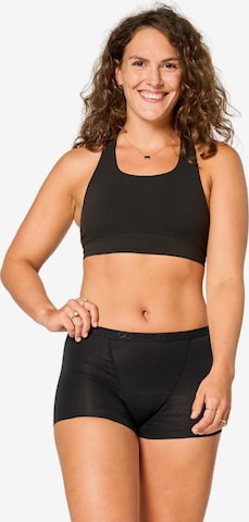 Moodies Undies Slip 'Boyshort Super' in Zwart: voorkant