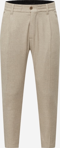DRYKORN Tapered Pleat-front trousers 'Chasy' in Brown: front