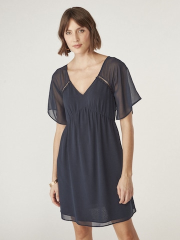 Robe ' Folia ' NAF NAF en bleu : devant