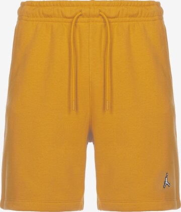 Jordan Workout Pants in Yellow: front