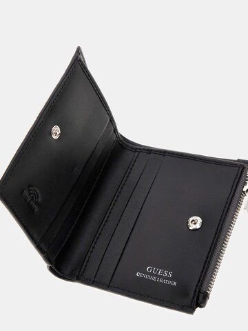 GUESS Портмоне 'MILANO BIFOLD TOP ZIP' в черно