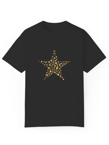 GORHEY Shirt 'Women's Summer Crew Neck Short-Sleeve Leopard Star Print Basic Tees' in Schwarz